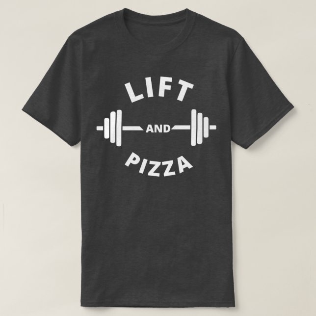 Camiseta Levante e pizza Workout Yoga Malhação Aniversário  (Frente do Design)