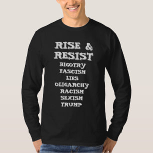 Camiseta Levante e resista   Anti Donald Trump