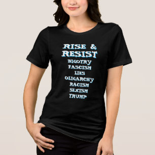 Camiseta Levante e resista   Anti Donald Trump