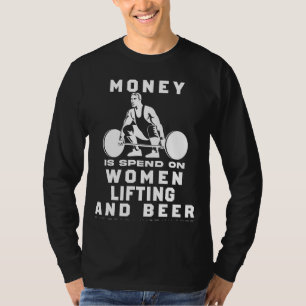 Camiseta Levante e riso! Muito Engraçado Meu Dinheiro Levan