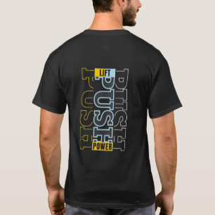 Camiseta Levante. Empurre. Energia. - Cota De Gym Orientada