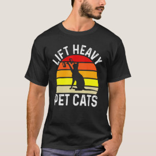 Camiseta Levante Gatos Pesados De Animais De Companhia Form