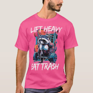 Camiseta Levante o lixo pesado levantando o peso do prédio
