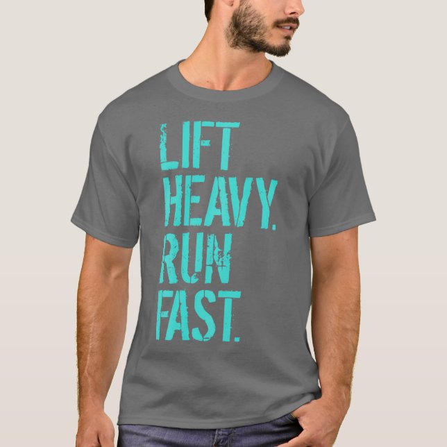 Camiseta Levante o Workout Rápido de Gym de Execução (Frente)
