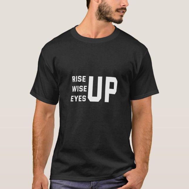 Camiseta Levante os olhos sábios (Frente)