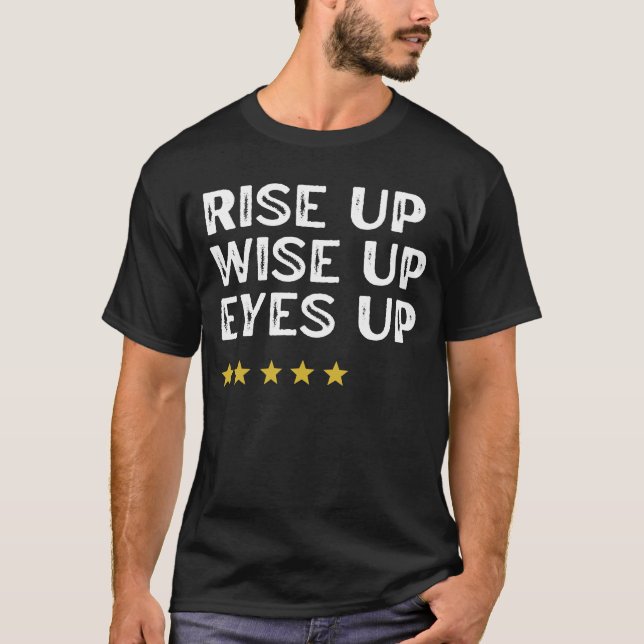 Camiseta levante os olhos sábios para cima alexander (Frente)