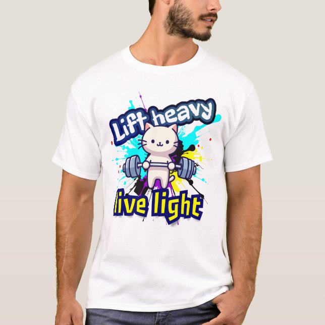 Camiseta "Levante pesado" (Frente)