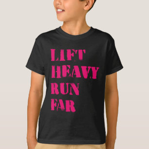Camiseta Levante Pesado Corra Longe Esporte Híbrido Fitness
