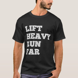 Camiseta Levante Pesado Corra Longe Esporte Híbrido Fitness