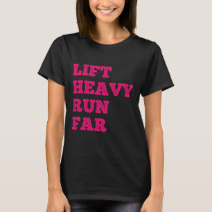 Camiseta Levante Pesado Corra Longe Esporte Híbrido Fitness