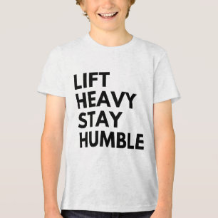 CAMISETA LEVANTE PESADO PERMANEÇA HUMILDE