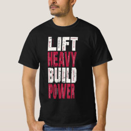Camiseta Levante Peso Construa Poder – Motivacional Academi