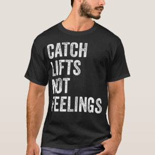 Camiseta Levante Pesos Não Sentimentos Academia Fitness Mus