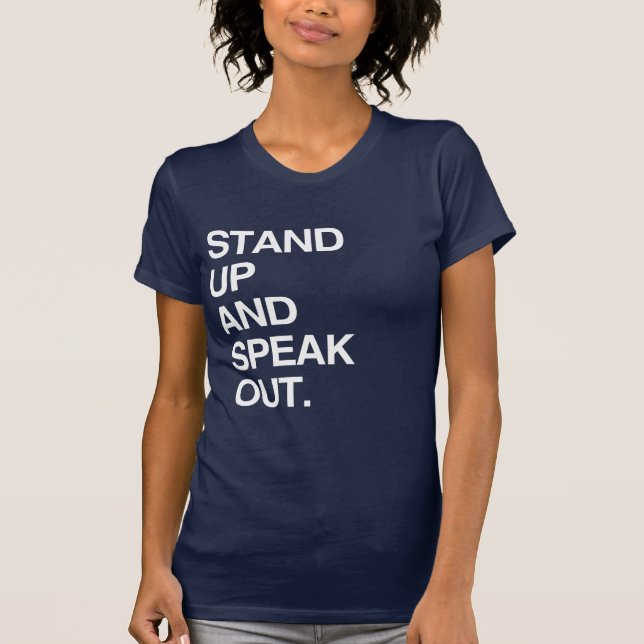 CAMISETA LEVANTE-SE E FALE O QUE PENSA (Frente)