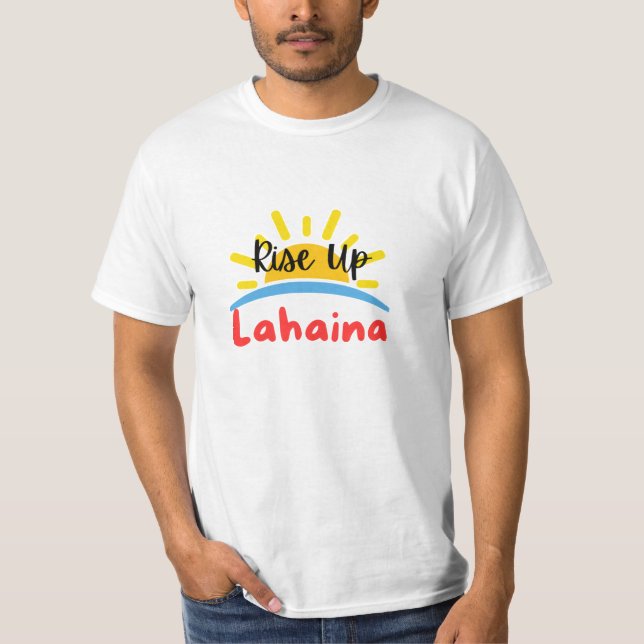 Camiseta Levante-se Lahaina Sunrise (Frente)