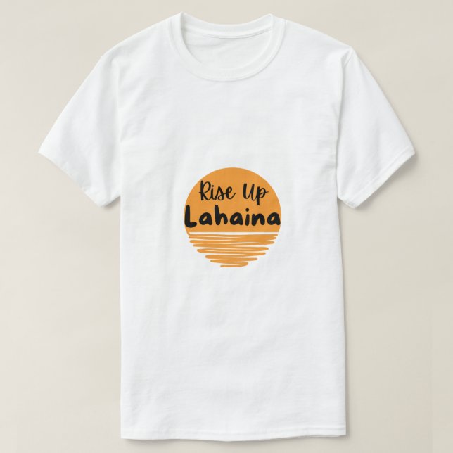 Camiseta Levante-se Lahaina Sunrise (Frente do Design)