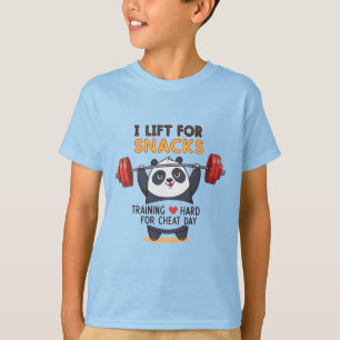 Camiseta Levanto para Cachorros - Design Engraçado de Panda