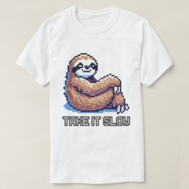 Camiseta Leve-a lentamente, Hanging Sloth