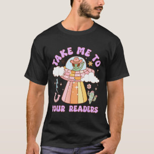 Camiseta Leve aos Leitores Professor Alien Halloween Alfabe