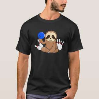 Camiseta Leve Boliche Bowler Engraçado Esquerdo