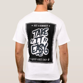 Camiseta Leve com Calma Grafite