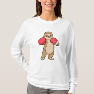 Camiseta Leve como boxer com luvas in a box