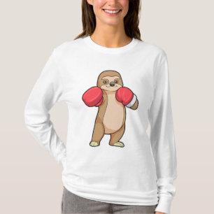 Camiseta Leve como boxer com luvas in a box