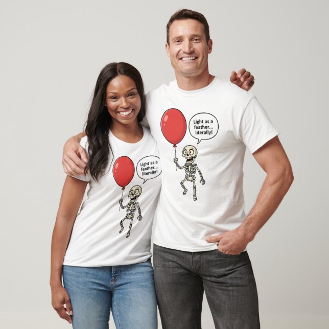 Camiseta Leve_como_uma_pena__literalmente (Unissex)