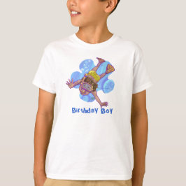 Camiseta Leve de Aniversário do Menino de Snorkeli