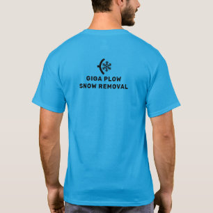 Camiseta Leve De Remoção Da Neve E Gráfico Do Floco De Neve