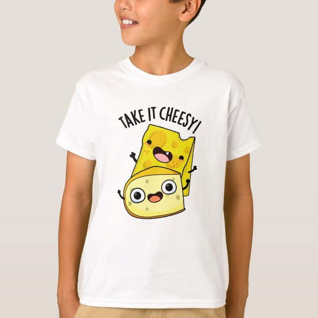 Camiseta Leve em Queijo Piada de Comida Divertida  (Frente)