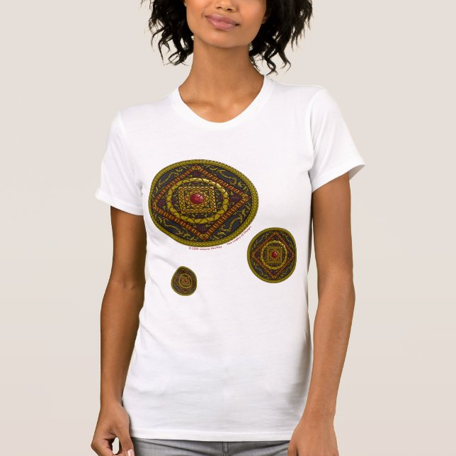 Camiseta Leve Feminina Mandala de Escorpião (Frente)
