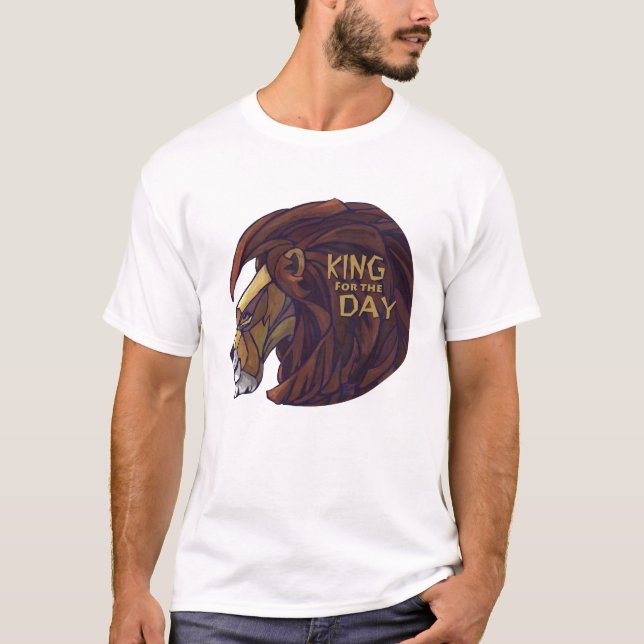 Camiseta Leve Masculina Rei por um Dia (Frente)