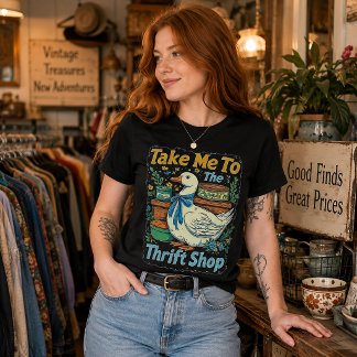 Camiseta Leve-me à Loja de Brechó