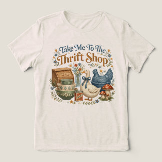 Camiseta Leve-me à Loja de Caridade Amante do Vintage