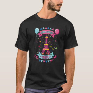 Camiseta Leve-me a Paris Eiffel Tower French Birday Girl