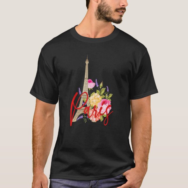 Camiseta Leve-me a Paris Eiffel Tower French Gift for Wome (Frente)