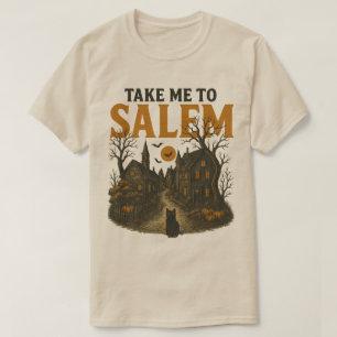 Camiseta Leve-me a salem, Retro Halloween, Vintage Hallo