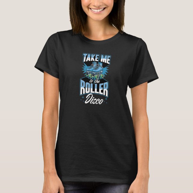 Camiseta Leve-me ao cilindro do disco retrorreflector 70s R (Frente)
