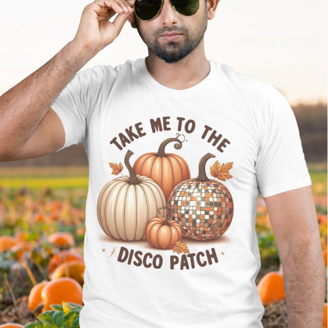 Camiseta Leve-me ao Disco Patch Cadeias Cadeias Cercas Cade (Take me to the Disco Patch watercolor fall men's T-Shirt)