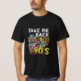 Camiseta Leve-me de volta ao design de academia masculino