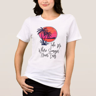 Camiseta Leve-me Onde o Verão Nunca Acaba