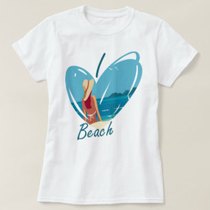 Camiseta Leve-me para a praia, eu adoro praia