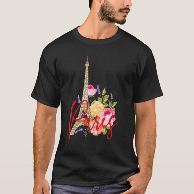 Camiseta Leve-me para a Torre Eiffel de Paris Presente Fran (Frente)