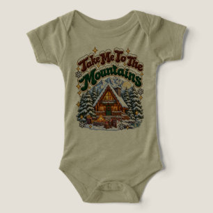 Camiseta Leve-me para as Montanhas Cabana Aconchegante de I