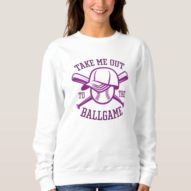 Camiseta Leve-me para fora para o jogo de bola (Frente)