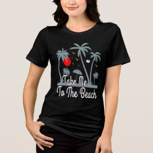 Camiseta Leve-me Praia Surfando Pôr do Sol Verão Escape