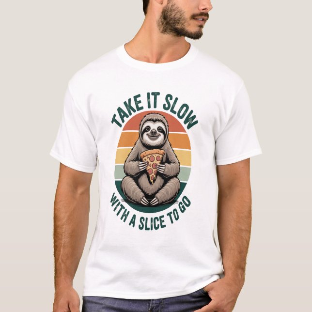 Camiseta Leve na Velocidade com uma Fatia para Levar (Frente)