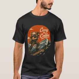 Camiseta Leve o Café Aventura Vintage