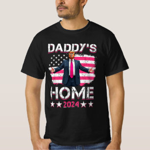 Camiseta Leve o Pai americano de volta para casa a rosa
